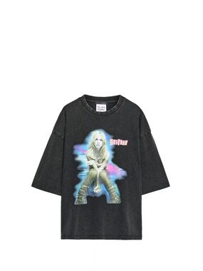 Zara Black Britney Spears shirt